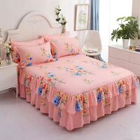 Drap-housse imprimé lettres café tendance avec taies d'oreiller 3 pièces, protège-matelas pour lits simples, doubles et king size
