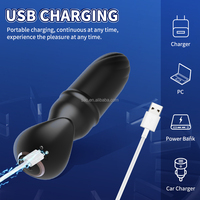 SacKnove kabellos elektromagnetisch usb 10 geschwindigkeiten männlich sexspielzeug vibrator anal po-stecker silikon prostata-massagegerät