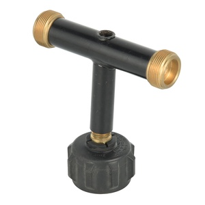 Base de réservoir de <span class=keywords><strong>gaz</strong></span> <span class=keywords><strong>en</strong></span> laiton noir <span class=keywords><strong>T</strong></span>é de tuyau de camp Surface lisse Connecteur <span class=keywords><strong>en</strong></span> <span class=keywords><strong>T</strong></span>-Deux raccords mâles <span class=keywords><strong>en</strong></span> vrac pour réservoir - Product Image 3
