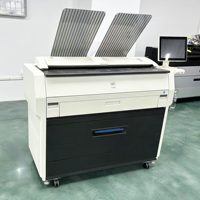 Copieur d'ingénierie reconditionné pour Kip 7170 KIP7170, imprimante laser couleur A0 pour plans et cartes, avec système de sécurité rouge, machine d'impression blanche d'occasion