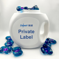 Capsules de lessive 3-en-1 : Perles booster jetables multi-effets, protection des couleurs, nettoyage en profondeur