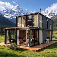 Rumah Prefabrikasi Mudah Dibangun 20Ft 40Ft yang Dapat Diperluas HFBH 2 3 4 Kamar Tidur dengan Harga Terjangkau Rumah Modular Casa Modular