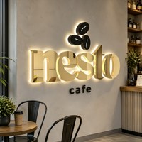 Letrero Personalizado con Retroiluminación LED para Hospital Veterinario, Letras de Logotipo 3D en Bronce, Letrero Comercial para Clínica Veterinaria, Fabricante de Letreros para Fachadas de Tiendas