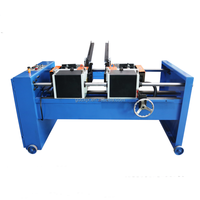 Machine à chanfreiner pneumatique automatique à double tête haute vitesse pour l'alimentation en matériaux de tuyaux courts