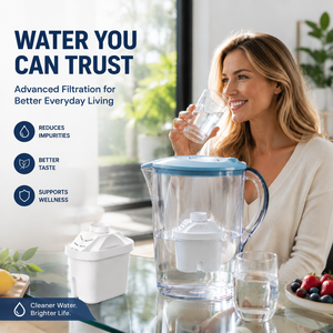 Cartucho de Filtro de Agua Doméstico de Larga Duración para Jarra Purificadora de Agua Potable, Repuesto - Product Image 1