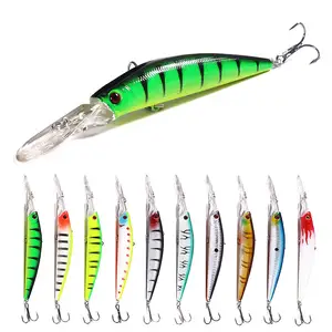 Peche 6 renkler Minnow aydınlık yemler Pesca Wobbler cazibesi olta takımı sazan balıkçılık Lures