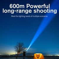 Superfire L20 Projecteur de Poche Rechargeable à Haute Luminosité, Puissante Lampe Torche LED Ultra Longue Durée