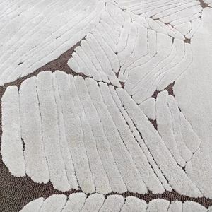 Alfombra de acrílico hecha a mano personalizada cerca de mí alfombras de área con mechones de marfil artesanales de bucle bajo de corte alto a la venta - Product Image 5