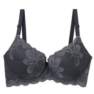 Soutien-gorge OEM à armatures en dentelle, bonnets <span class=keywords><strong>D</strong></span>, ailes latérales larges, buste complet, stock en vrac sans couture, taille plus - Product Image 1