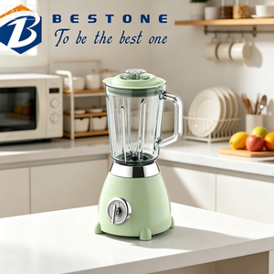 Licuadora de Cocina Vintage con Recipiente de Vidrio de 1.5L, Motor Potente, para Hacer Smoothies de Frutas, con Interruptor de Seguridad y Molinillo de Vidrio - Product Image 3
