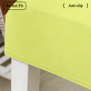 <span class=keywords><strong>Funda</strong></span> para Silla de Color Sólido, Diseño Semienvolvente, Altamente Elástica, Resistente al Desgaste y al Polvo, para Hotel y Hogar - Product Image 5