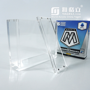 Couvercle magnétique transparent acrylique protecteur de collection de sport pour <span class=keywords><strong>Panini</strong></span> mosaïque carte de football Blaster Box - Product Image 6