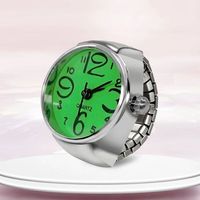 Nuevo Reloj de Anillo, Superventas, Creativo, con Esfera Circular, Carcasa de Aleación, para Parejas, Hombres y Mujeres