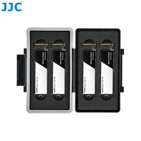JJC JCR-SSD4 SSD Support de Boîtier Robuste et Durable, Protège Carte de La Poussière, chocs et Éclaboussures D'eau pour 4 M.2 2280 SSD