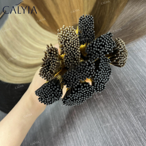 Venta caliente Precio de fábrica Extensiones naturales De Cabello 100Humano Remy I Tip Extensiones de cabello Venta al por mayor Extensiones de cabello humano real - Product Image 3