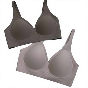 <span class=keywords><strong>Reggiseno</strong></span> da donna ODM OEM con stampa leopardata e tinta unita, con ferretto, scollo a V, senza cuciture, vestibilità comoda, taglie forti, lavabile in lavatrice, con inserti in gel. - Product Image 2