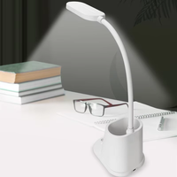 Lámpara de Mesa LED Funcional con Control Táctil, 5V 160lm 80Ra, Luz de Escritorio para Sala de Lectura, Diseño Moderno, AC DC, Hogar y Oficina