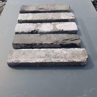 Vente en gros Bâtiment de soutènement extérieur placage de briques d'argile gris antique pour cour extérieure jardin et décoration intérieure mur