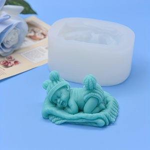 MUYULINS DIY Popular Baby-Shaped Candle <b>Silicone</b> Mold for Soap Making - Product Image 6