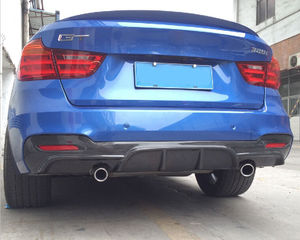 Difusor Trasero de Fibra de Carbono F34 <span class=keywords><strong>GT</strong></span> con Doble Salida para <span class=keywords><strong>BMW</strong></span> F34 328i 330i 335i <span class=keywords><strong>340i</strong></span> <span class=keywords><strong>GT</strong></span> Serie 3 M-Sport 14-18 - Product Image 2