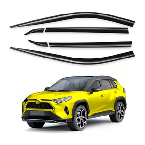 <span class=keywords><strong>6</strong></span> Piezas - Protectores de Lluvia para Ventanas Compatibles con Toyota RAV4 2019-2025, Visera de Ventana de Perfil Bajo, Deflectores de Ventana Extra Duraderos con Cinta Adhesiva - Product Image 1