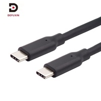 Cable USB 3.2 C a C DFX de 100W, 2M, 20Gbps, 4K60Hz con Conector E-Marker Chapado en Oro y Revestimiento de PVC para iPhone 17, 18, MacBook y SSD