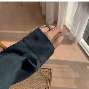 <span class=keywords><strong>เสื้อ</strong></span>เชิ้ตผู้ชายผ้า<span class=keywords><strong>ไหม</strong></span>น้ำแข็ง เซ็กซี่ คุณภาพดี ทรงหลวม สีพื้น ฮาราจูกุ สีขาว แขนยาว สไตล์ญี่ปุ่น - Product Image 6