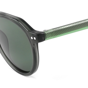 Gafas de Sol Polarizadas Unisex con Montura Rectangular Completa, Lentes Verde Oscuro, Protección UV400, Estilo Retro para Adultos, Playa - Product Image 4