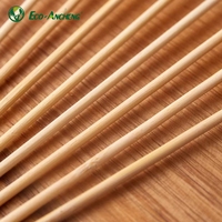 Pics alimentaires biodégradables de brochettes de bambou de BBQ de fruits ronds et pointus naturels jetables écologiques