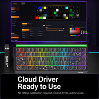 Clavier de jeu OEM JINMS Hero68 à interrupteurs magnétiques, déclenchement rapide 8K, vente en gros, logo personnalisé, clavier de jeu RGB avec boîte lumineuse