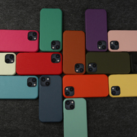 Étui de téléphone en cuir pleine fleur pour iPhone 15 Pro Max pour iPhone 16 14 13 12 Plus Motif galets Étui de téléphone en cuir véritable