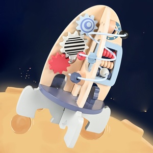 Formation de la pensée logique des enfants avec des jouets d'enroulement de fusée en bois dans l'éducation précoce - Product Image 3