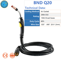 Nozel Gas Tembaga CO2 untuk Pengelasan Mig Tipe Bnd NS-1200C