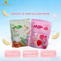 Poudre de beauté naturelle aux saveurs de fruits 180g : Fraise, Cantaloup, Matcha – Éclat de la peau, Bien-être immunitaire, Digestion, Produits de beauté