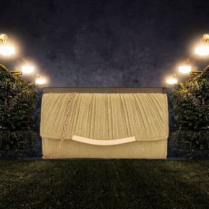 Bolso de mano tipo cesta con pedrería para mujer, bolso de noche brillante con cuentas, bolso de mano con cesta extraíble de doble compartimento - Product Image 2