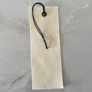 Etiqueta de tarjeta de diseño libre Simple creativa de lienzo de algodón y lino para prendas de vestir Impresión de tarjetas de marca personalizada - Product Image 4