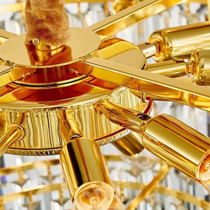 Zèle éclairage cuisine chambre hôtel luminaire or luxe clair cristal éclairage décoration lustre lampe - Product Image 3