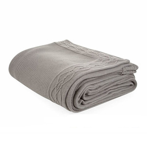 Super Soft Luxury <strong>Knitted</strong> Cashmere <strong>Cable</strong> Knit <strong>Throws</strong> Blankets - Product Image 1