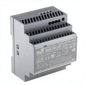 MT-MeanWell HDR-100-24N แหล่งจ่ายไฟแบบราง DIN, 100.8W, 24V 4.2A, รูปทรงสเต็ปบางเฉียบ, ตัวแปลงไฟ - Product Image 3