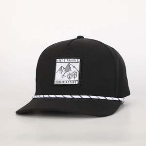 Casquette de baseball unisexe en polyester, personnalisable, 5 panneaux, sportive, réglable, avec logo brodé ou <span class=keywords><strong>patch</strong></span> tissé, OEM, vente en gros - Product Image 1