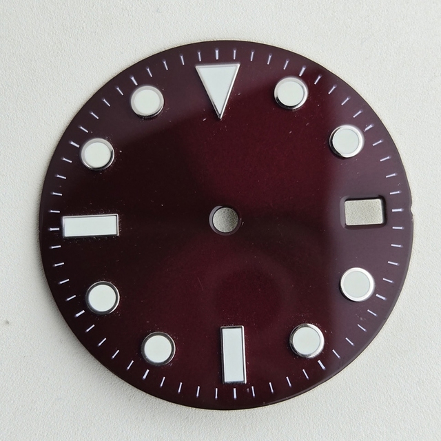 28.5mm Sterile Dial Fit for seiko Nh35 Nh36 Movement Dial Oem Custom logo Dial Automatic Watch Parts