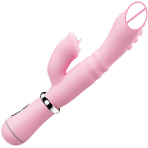 Вибратор-массажер с подогревом, сжимающийся, с имитацией лизания языком, для стимуляции клитора и точки G, секс-игрушка для женщин, стимулятор клитора - Product Image 5