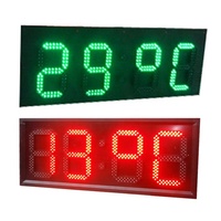 Grand affichage numérique lumineux Led, affichage de la température à grande luminosité, pouces