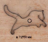 Moule à double papillon en bois pour la forme animale