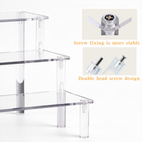 Étagère de présentation transparente en acrylique à 4 niveaux pour supermarché, présentoir cosmétique, organisateur de parfums pour Funko POP, desserts et cupcakes