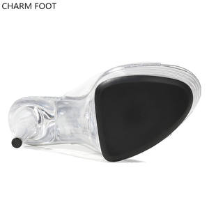 Sandalias de Tacón Súper Alto <span class=keywords><strong>con</strong></span> Plataforma Transparente de PVC para Fiestas de Moda, para Chicas Sexys - Product Image 5