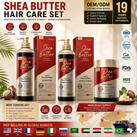 Crème de beurre de karité, shampooing, après-shampoing, masque capillaire, hydratant, nourrissant, réparateur, sans sulfate, traitement 2 en 1 pour cheveux secs et abîmés