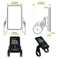 Écran LCD Yolin YL-81F pour vélo électrique, tableau de bord de vélo électrique 36V 48V 52V pour écran de remplacement de vélo électrique à pneus larges
