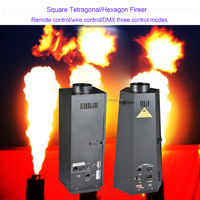 Vente flash Lance-flammes à 4 angles et 6 angles 200W Machine à flammes DMX à distance pour scène Mariage Ambiance