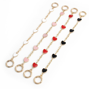 Connettore in metallo smaltato a forma di fiore per estensore <span class=keywords><strong>tracolla</strong></span> borsa, mini ciondoli di lusso vintage, accessori fai da te di design, all'ingrosso - Product Image 2